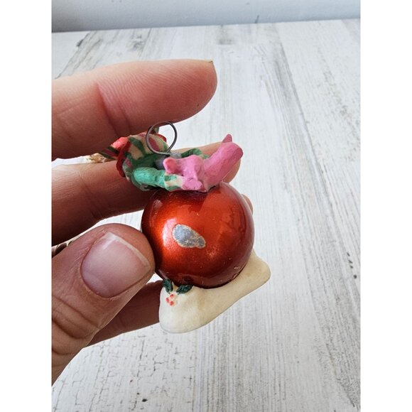 Enesco tiddles ornament elf fiddle vintage figurine 1990 ziminecki Xmas decor - Picture 9 of 10